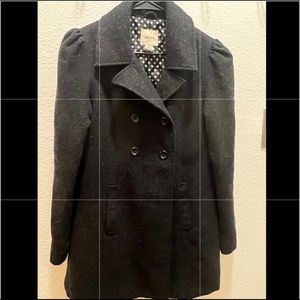 Black Juniors XL (14-16) pea coat